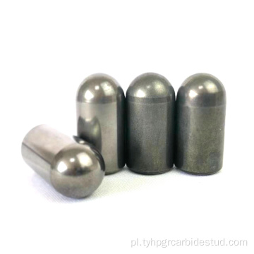 100% dziewiczy materiał HPGR Tungsten Carbide Studs φ16*40 mm